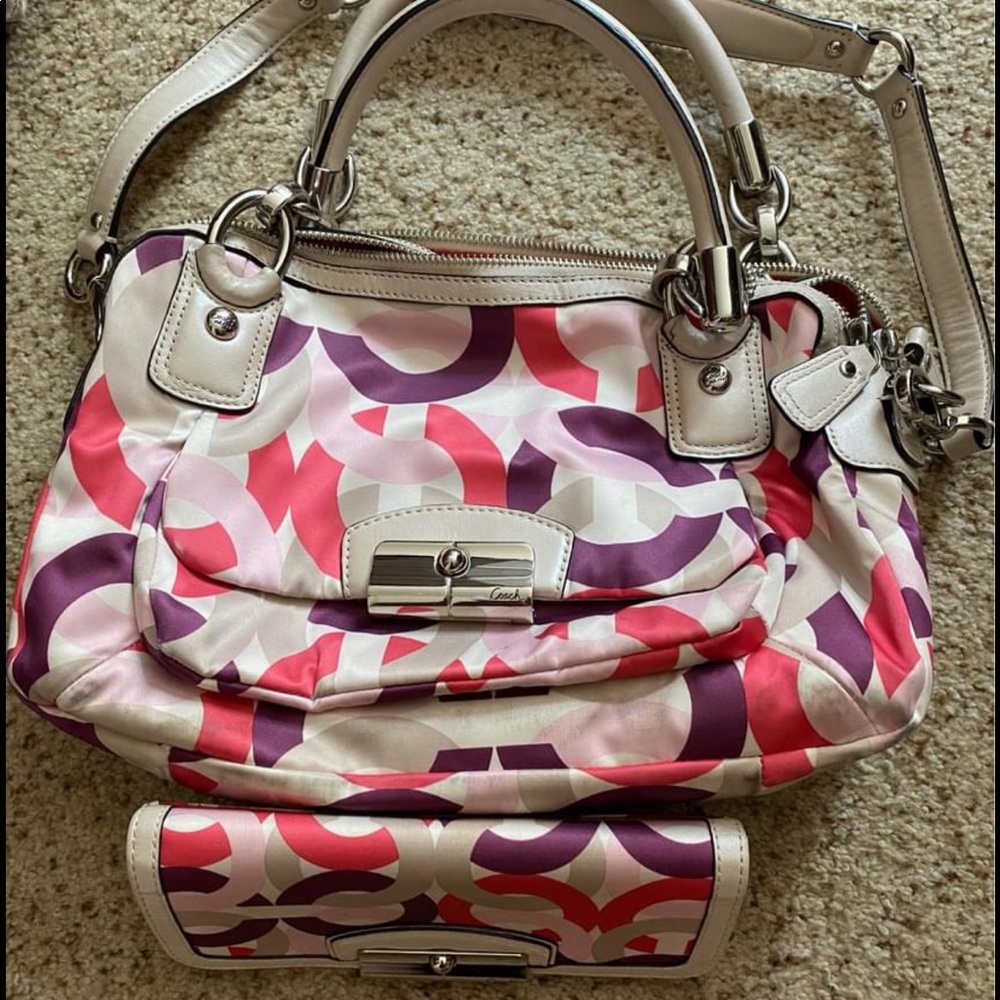 Coach handbag and matching wallet